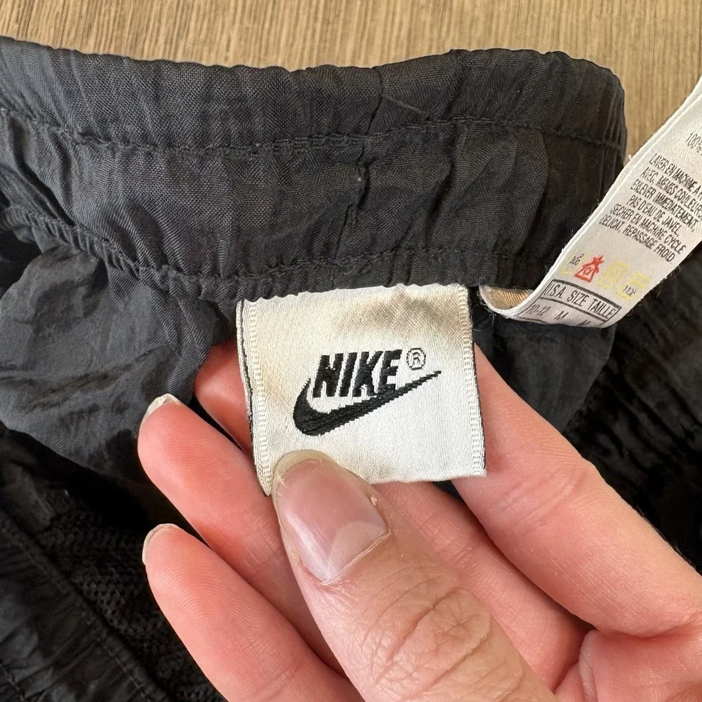 Vintage 90s Nike‎ Joggers Men's Black Windbreaker Nylon Size M